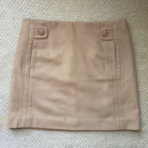 J. CREW tan skirt size 0